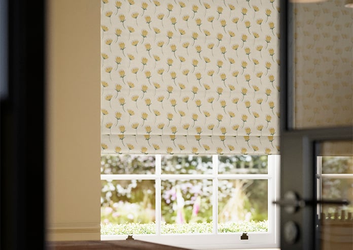 Emily Bond Cornflower, Yellow - Roman Blind - Image 5